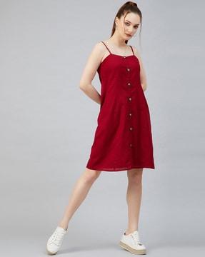 panelled a-line mini dress