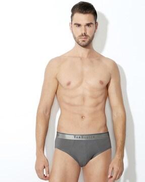 panelled briefs with contrast waistband