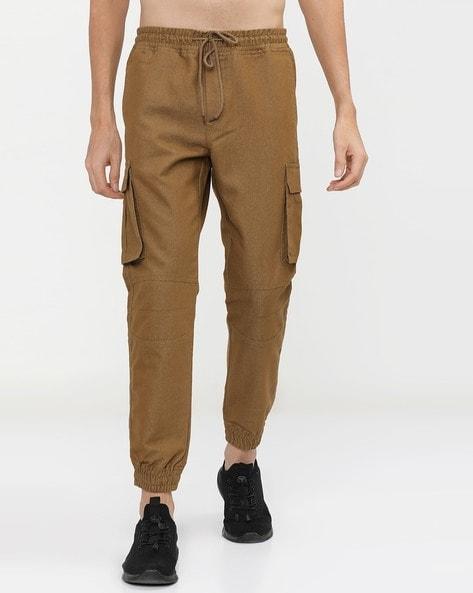 panelled cargo pants with insert pockets