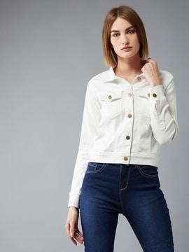 panelled crop jacket