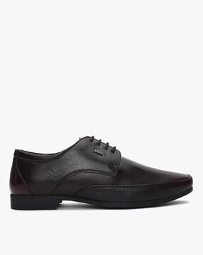 panelled derby formal shoes