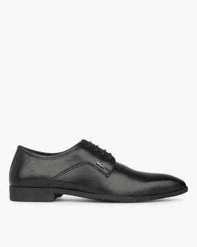 panelled derby formal shoes
