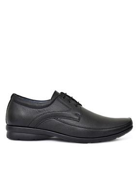 panelled derby shoes