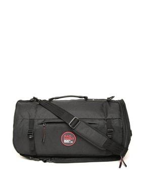 panelled duffle bag