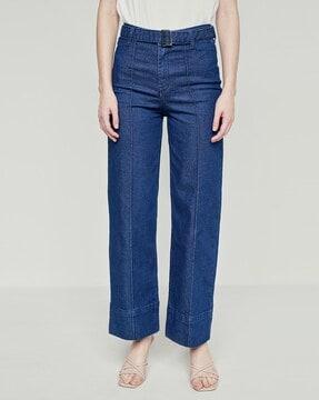 panelled flared pants