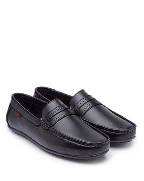 panelled formal loafers