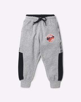 panelled hot wheels graphic print joggers