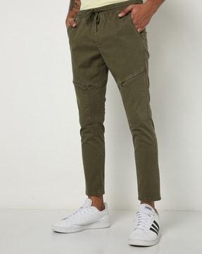 panelled jogger pants with slip pockets