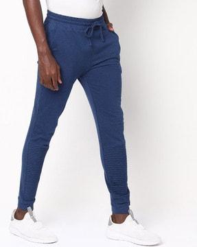 panelled joggers with drawstring