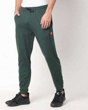 panelled joggers with elasticated waist