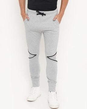 panelled joggers with insert pockets