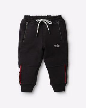 panelled joggers with zipper pockets