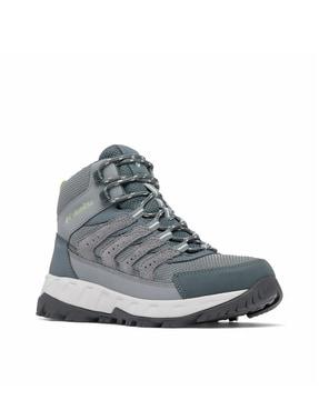 panelled lace-up trekking shoes