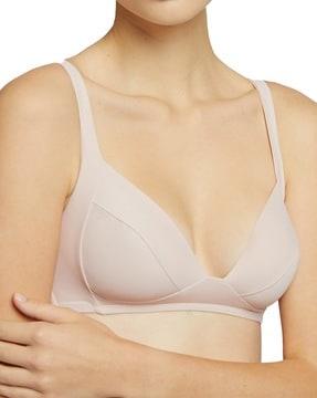 panelled lightly-padded bra