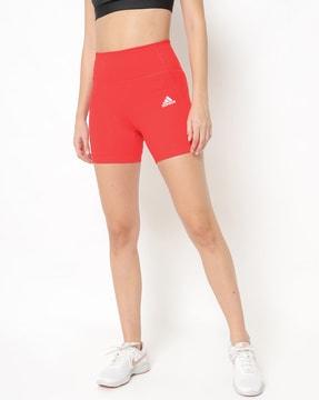 panelled mid-rise shorts with elasticated waistband