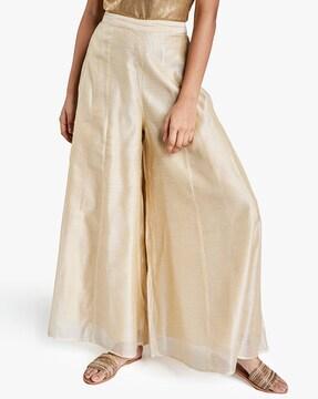 panelled palazzo pants