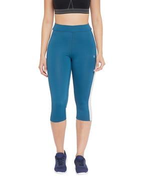 panelled relaxed fit capris