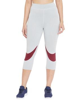 panelled relaxed fit capris