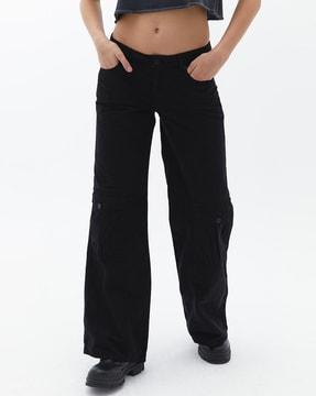 panelled relaxed fit cargo pants