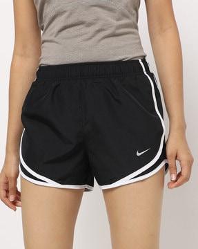 panelled shorts with elasticated waist