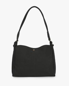 panelled shoulder bag