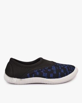 panelled slip-on casual shoes