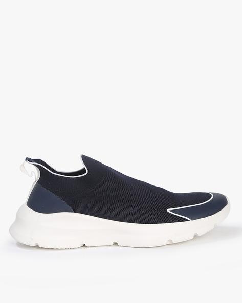 panelled slip-on casual shoes