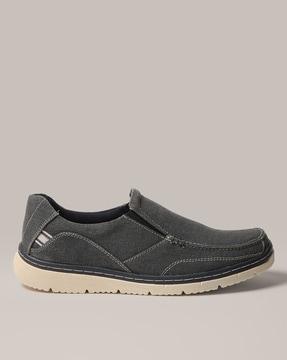 panelled slip-on casual shoes