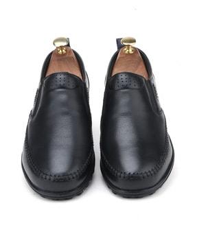 panelled slip-on casual shoes