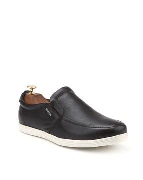 panelled slip-on casual shoes