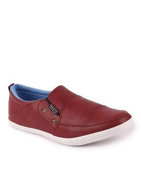 panelled slip-on casual shoes