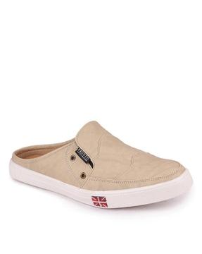 panelled slip-on casual shoes
