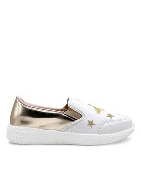 panelled slip-on casual shoes