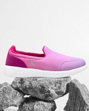 panelled slip-on casual shoes