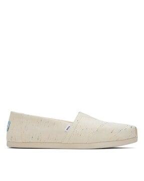 panelled slip-on shoes