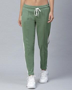 panelled straight trackpants with insert pockets