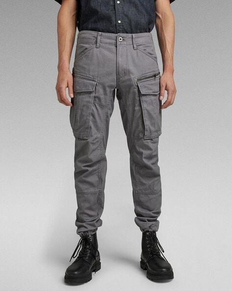 panelled tapered fit cargo pants