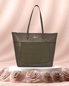 panelled tote bag