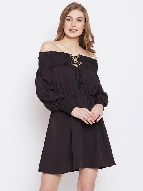 panit black a-line dress