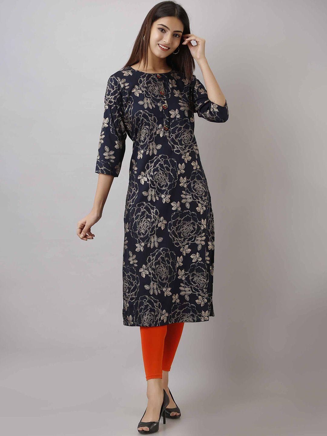 pankvi ethnic motifs foli printed kurta