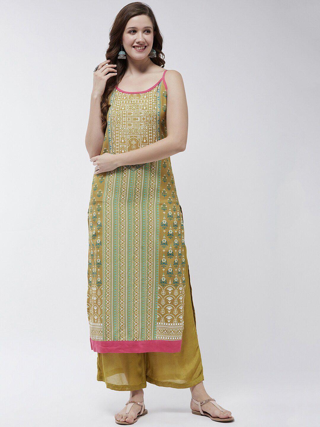 pannkh ethnic motifs printed kurta