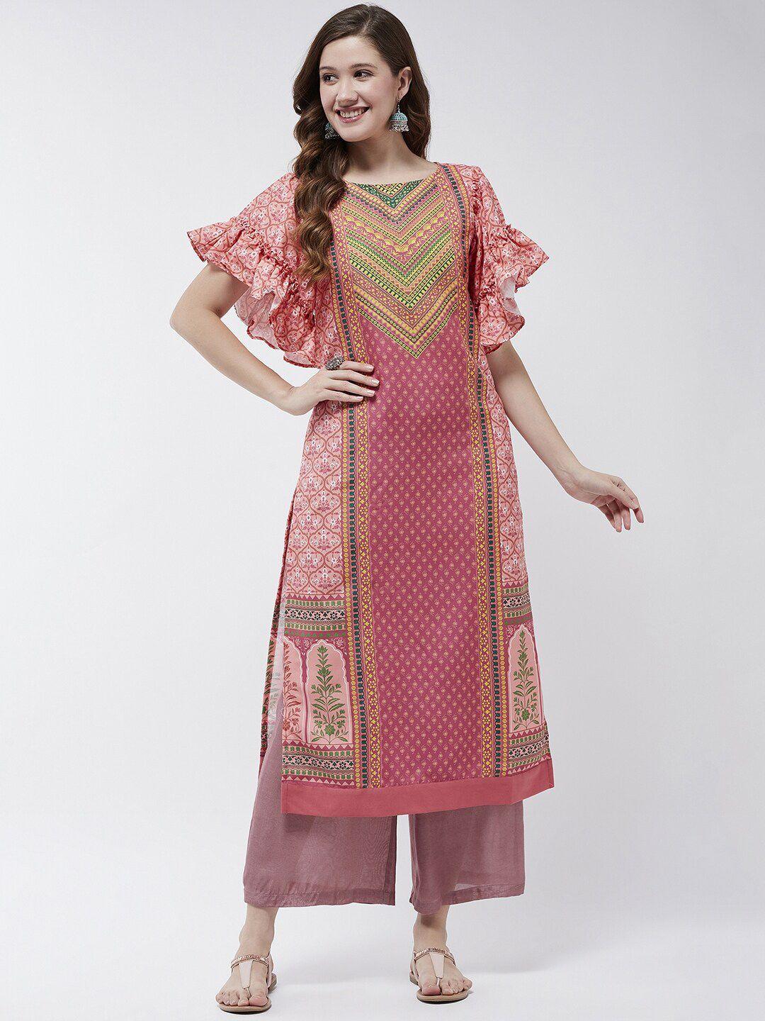 pannkh ethnic motifs printed kurta