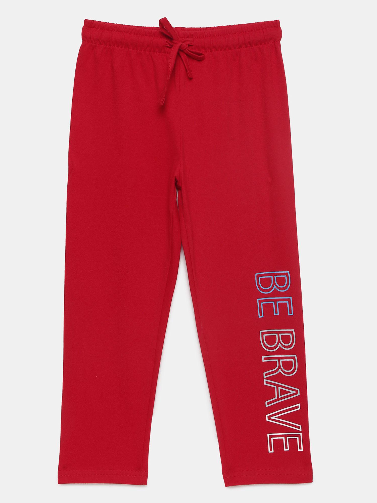 pant printed red