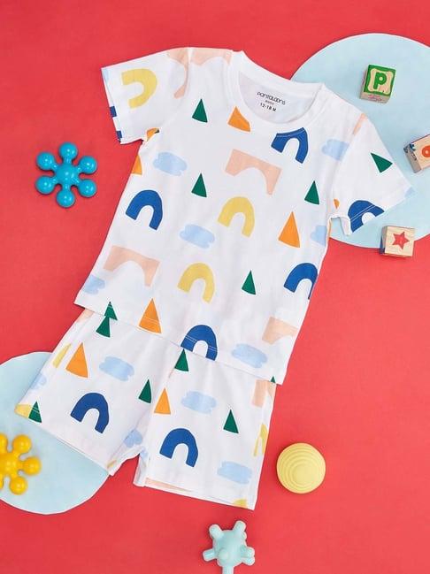 pantaloons baby multicolor cotton printed t-shirt set