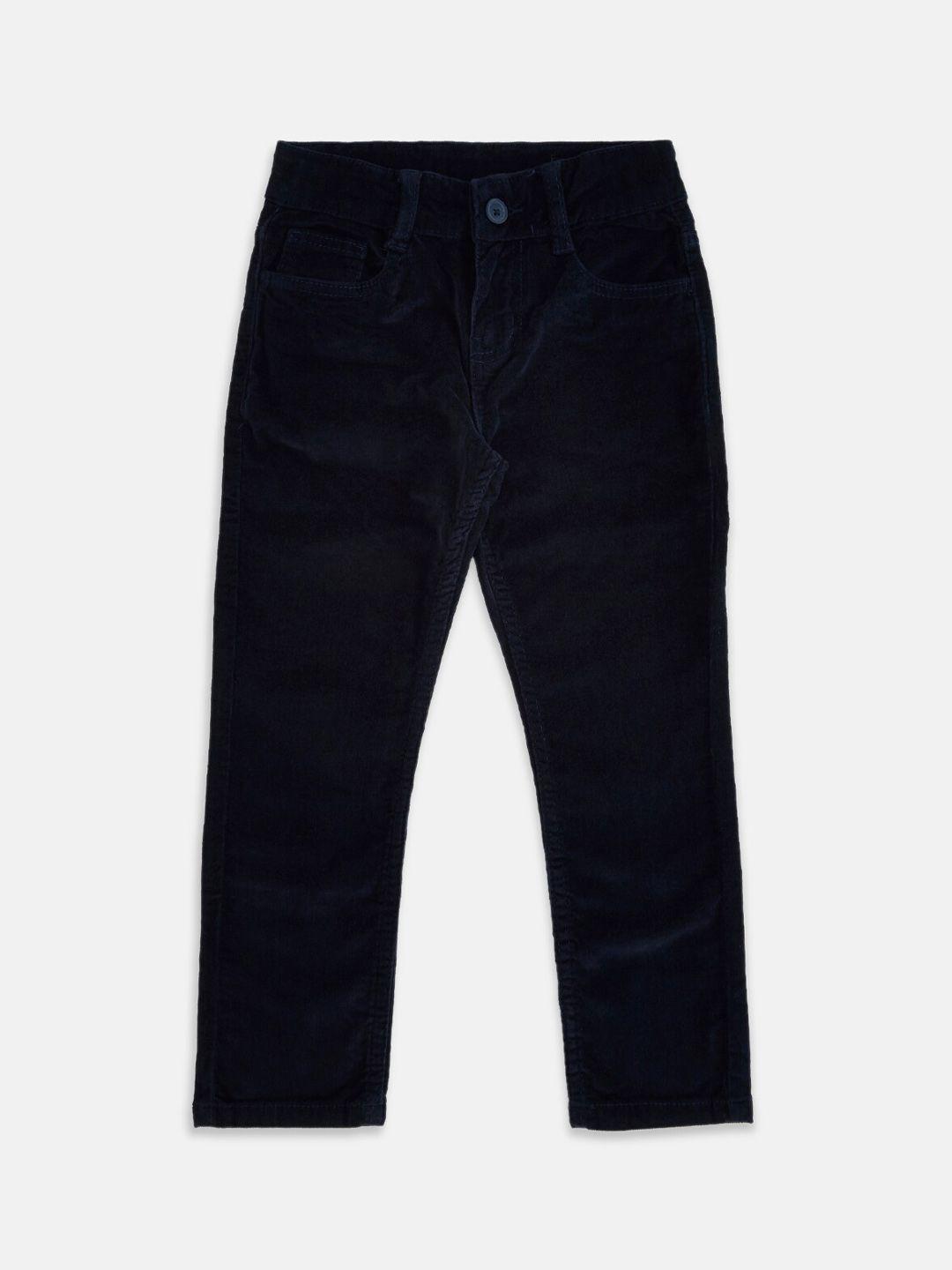 pantaloons junior boys navy blue corduroy trousers