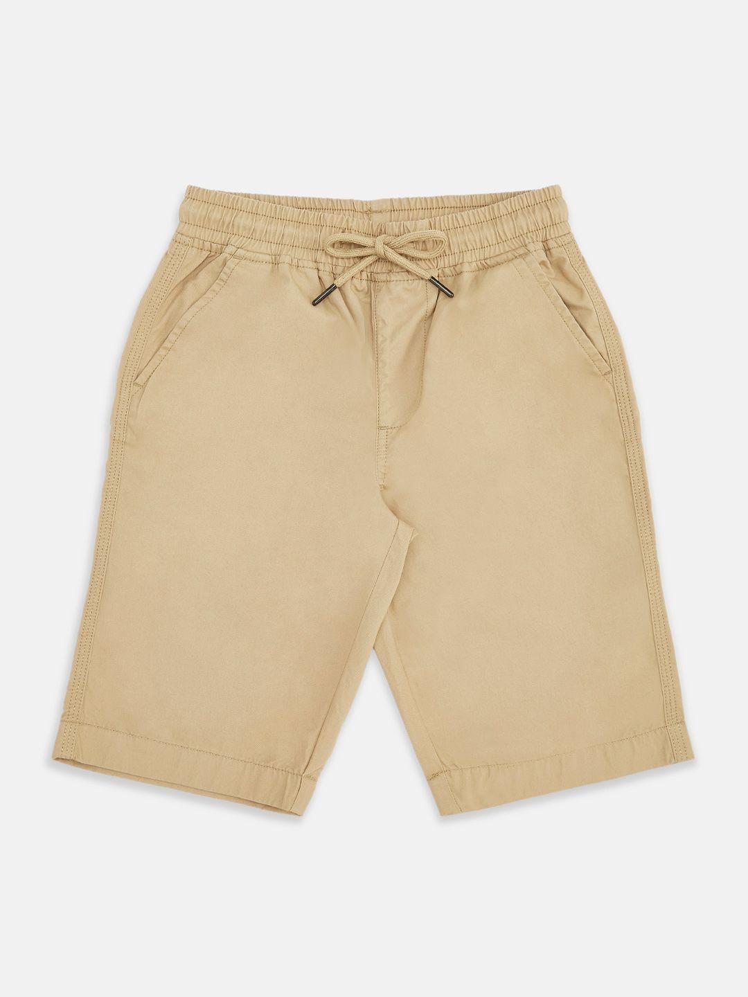 pantaloons junior boys solid shorts