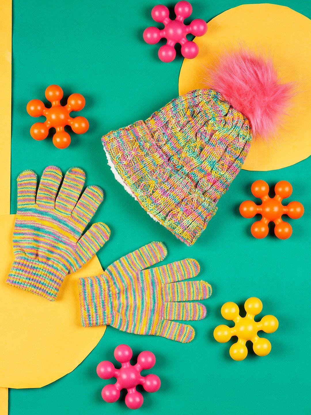 pantaloons junior girls patterned hand gloves