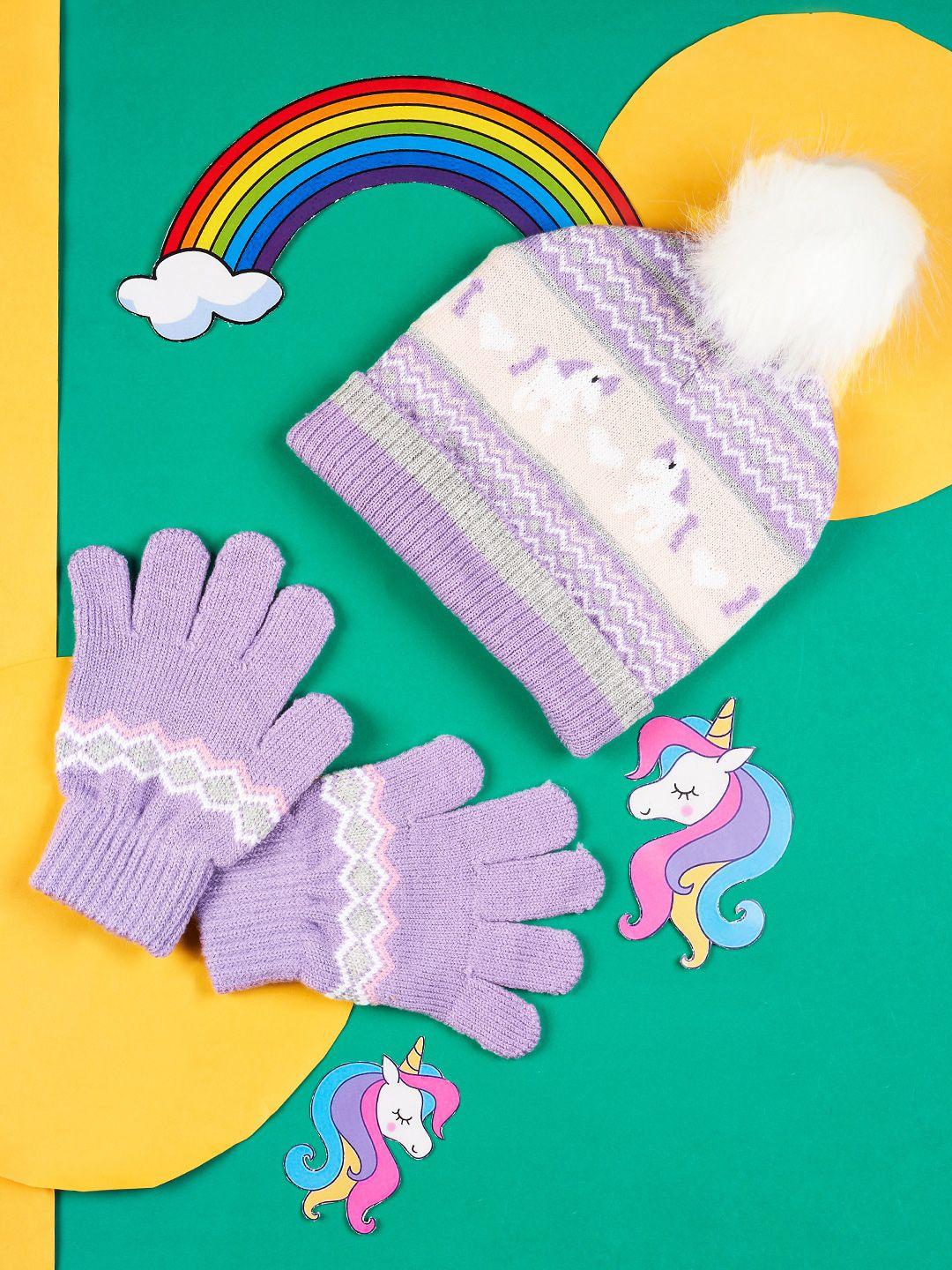 pantaloons junior girls patterned hand gloves