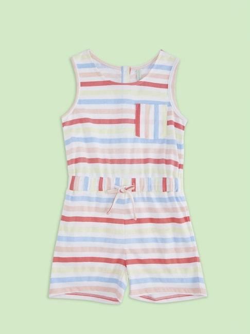 pantaloons-junior-multicolor-cotton-striped-romper