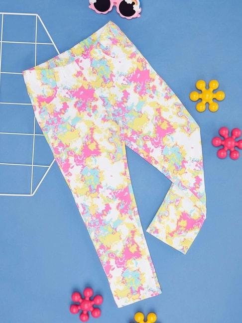 pantaloons junior multicolor printed jeggings